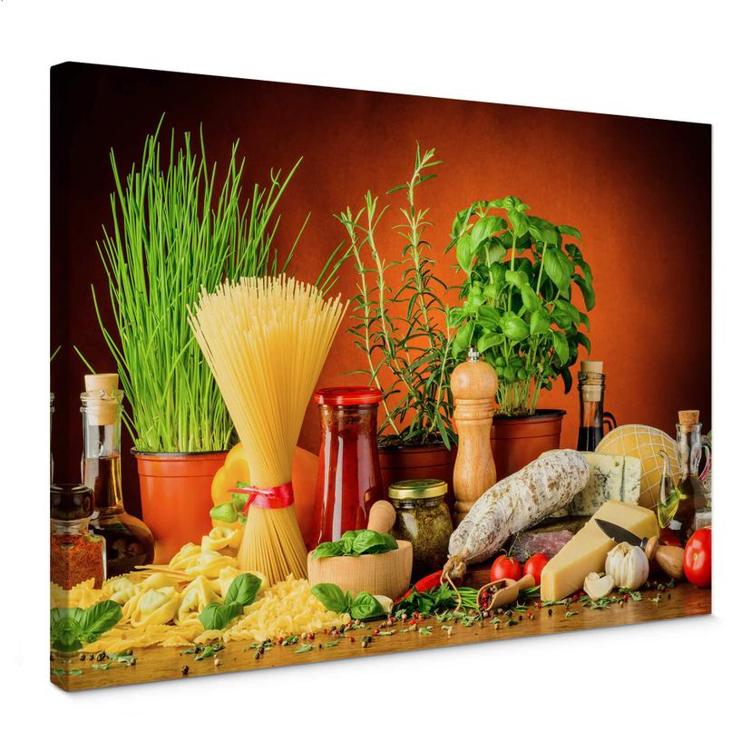 Cuadro lienzo Cocina italiana
