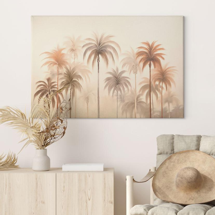 Stampa su tela Paesaggio tropicale con palme - Haase