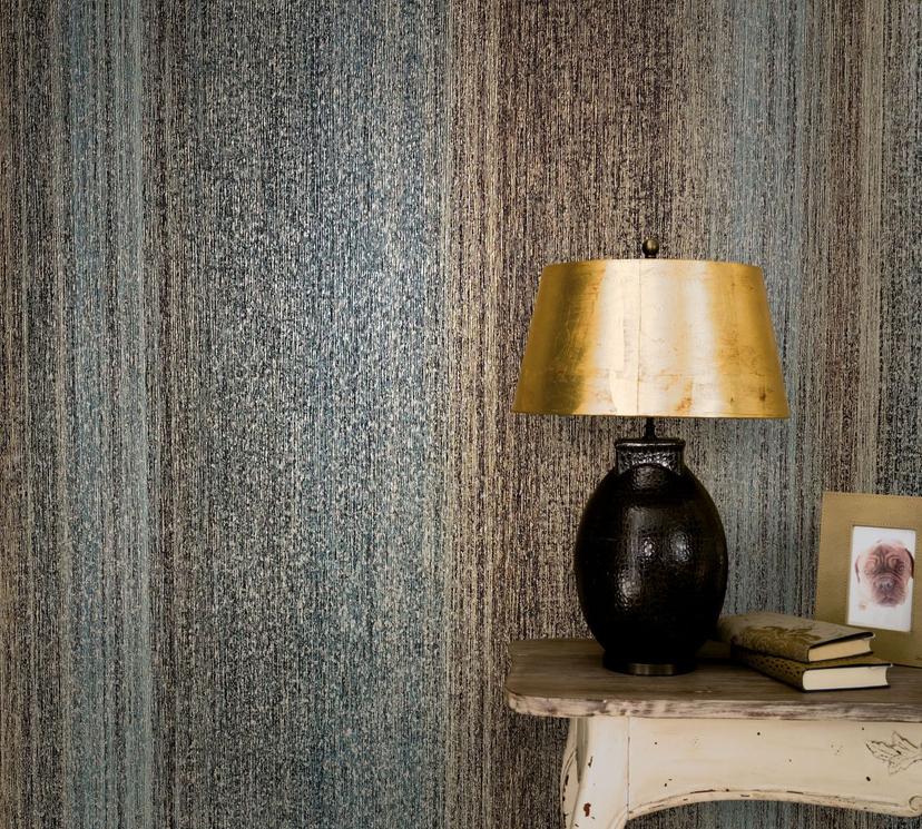 Vinyl behang, vliesbehang vintage deluxe goud, antraciet