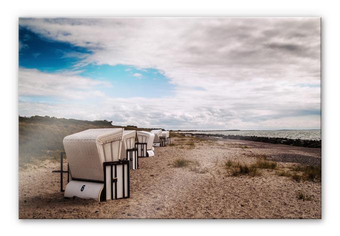 Akrylbillede Strandstole på Hiddensee