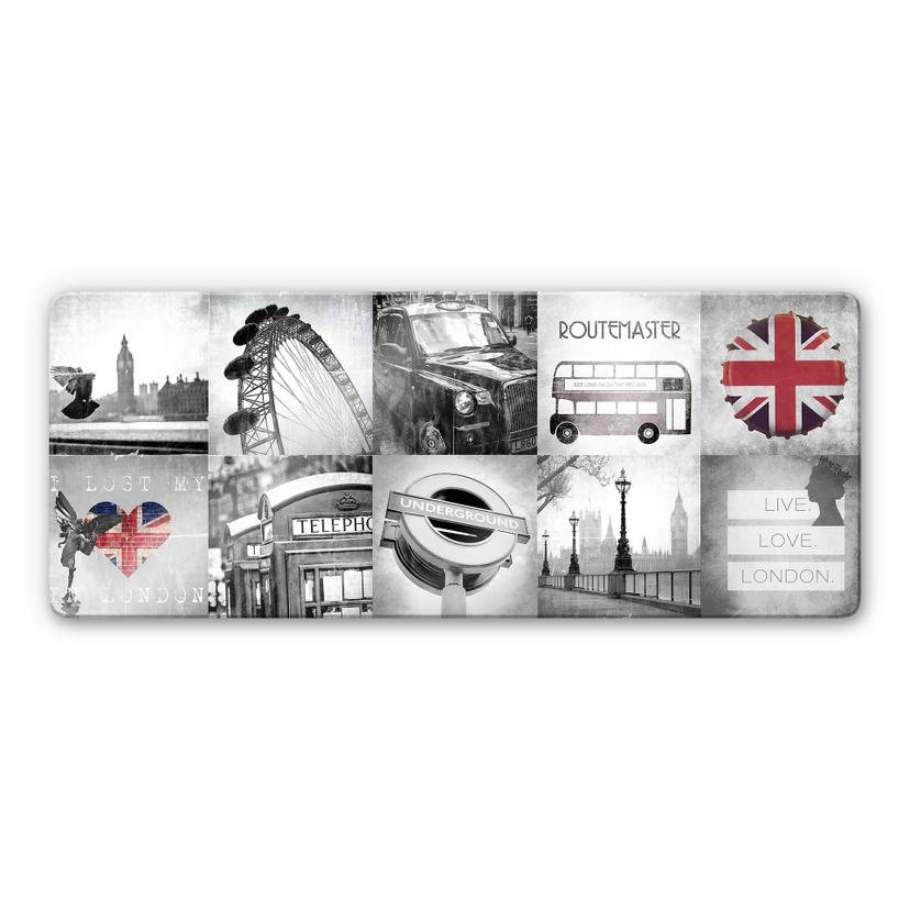 Tableau en verre - Impressions of London - Panorama