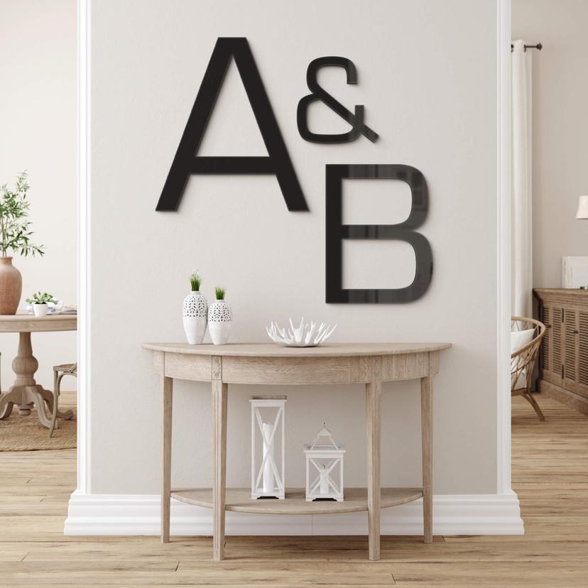 Letras acrílicas - Fuente Eurostile