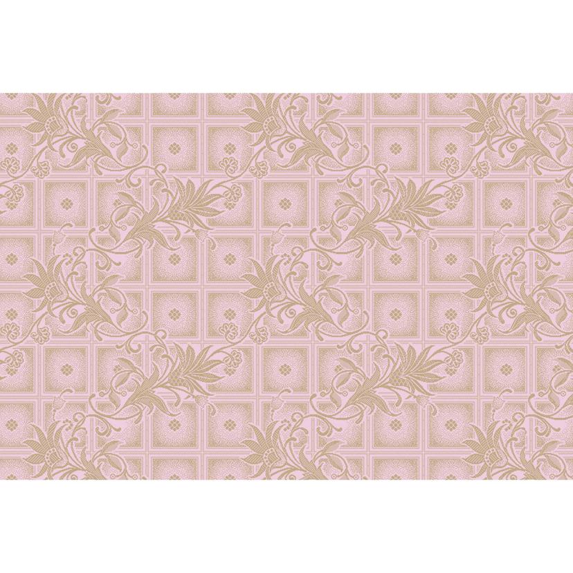 Fotomural con ornamentos en rosa oscuro - Papel pintado no tejido