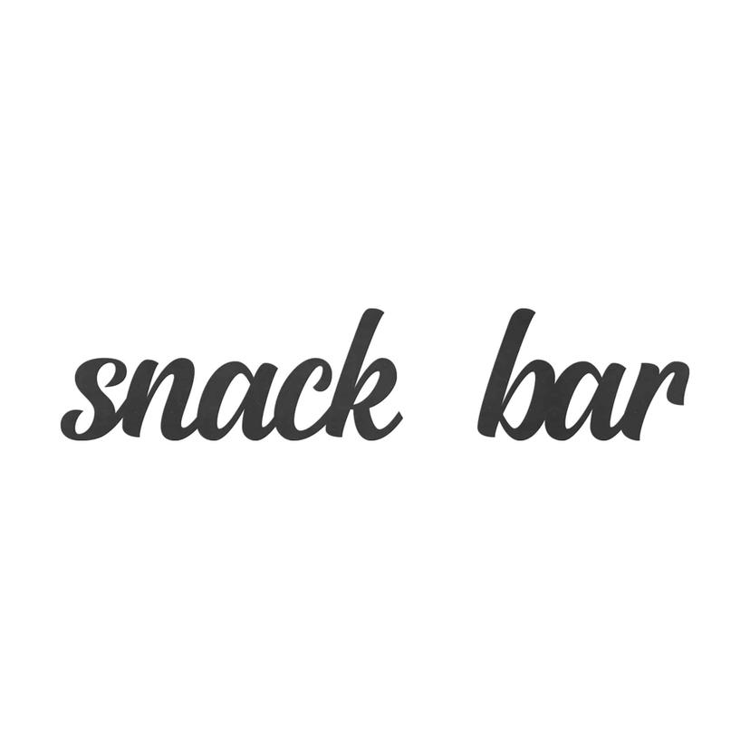 letras 3D Snack Bar - Decoración de MDF para la cocina