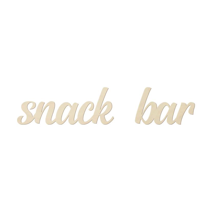 Decoración mural letras para la cocina - Snack Bar - Álamo