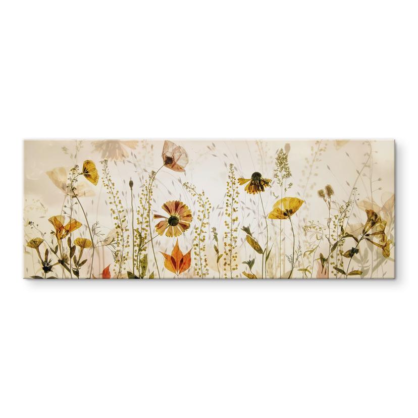 Akrylbillede Vilde engblomster i sollyset - Talen - Panorama