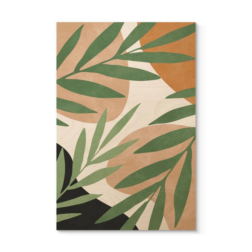 Billede af træ Abstrakte grene i tropisk look | Botanisk illustration - Costa
