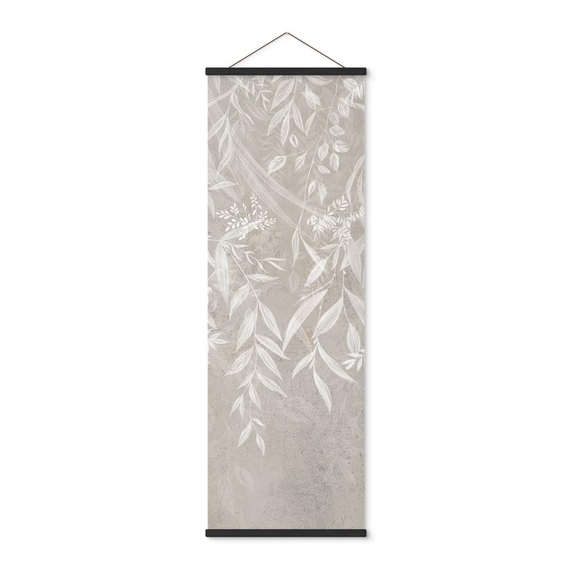 Textielposter Elegante wilgentakken in beige - Ms Tiff - Panorama