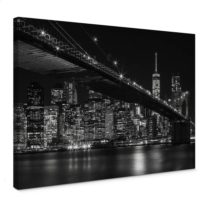 Tableau sur toile New York la nuit
