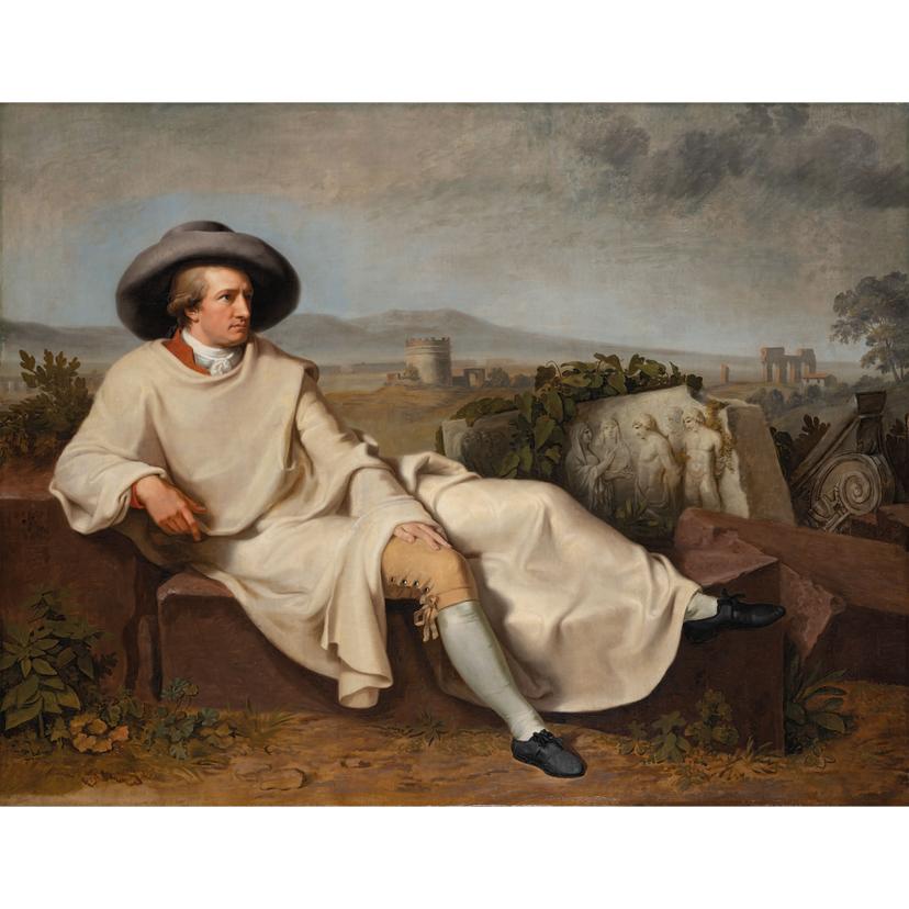 Fotomurale Tischbein - Goethe nella Campagna romana