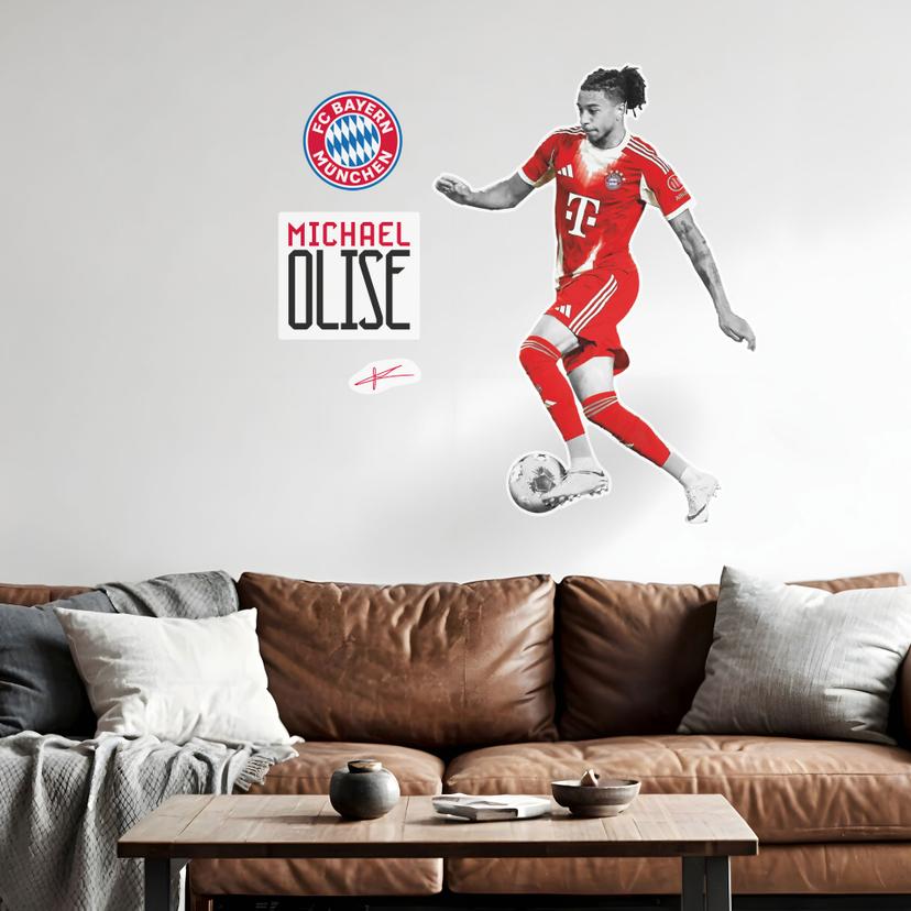 Wallsticker FC Bayern-spiller Michael Olise 2025/26