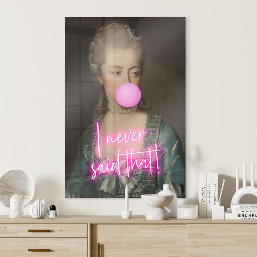 Stampa su vetro acrilico Marie Antoinette: I never said that - Grace Digital Art