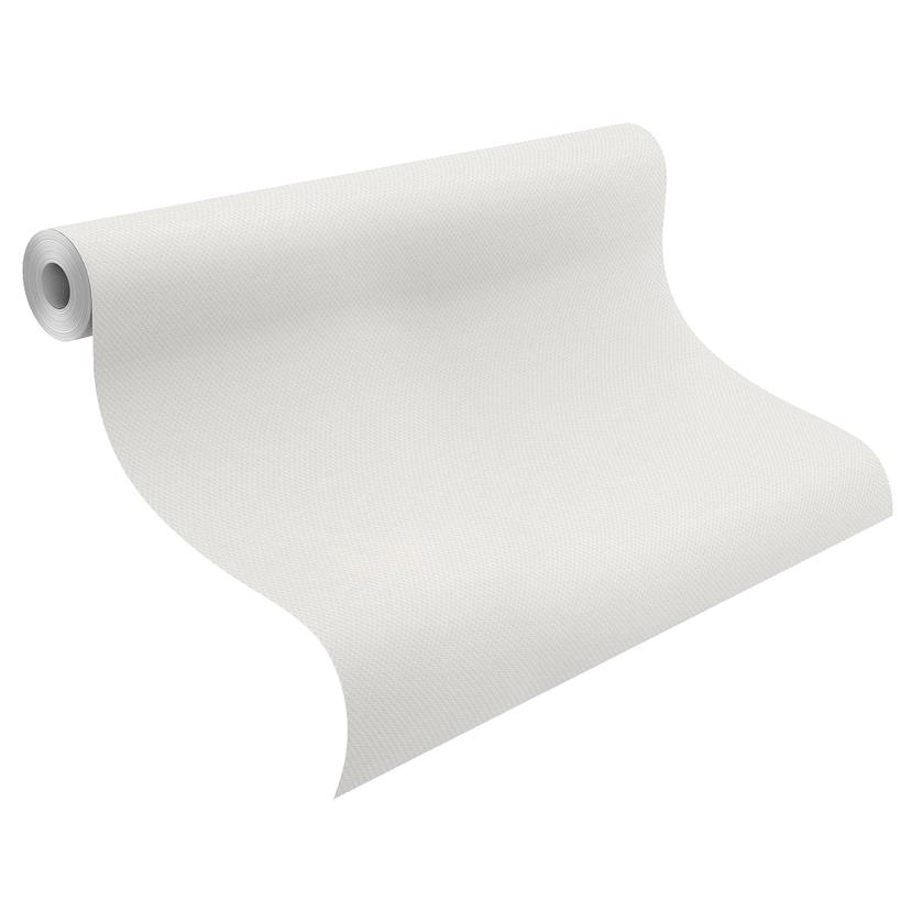 Effen behang, vliesbehang met structuur Bauhaus wit