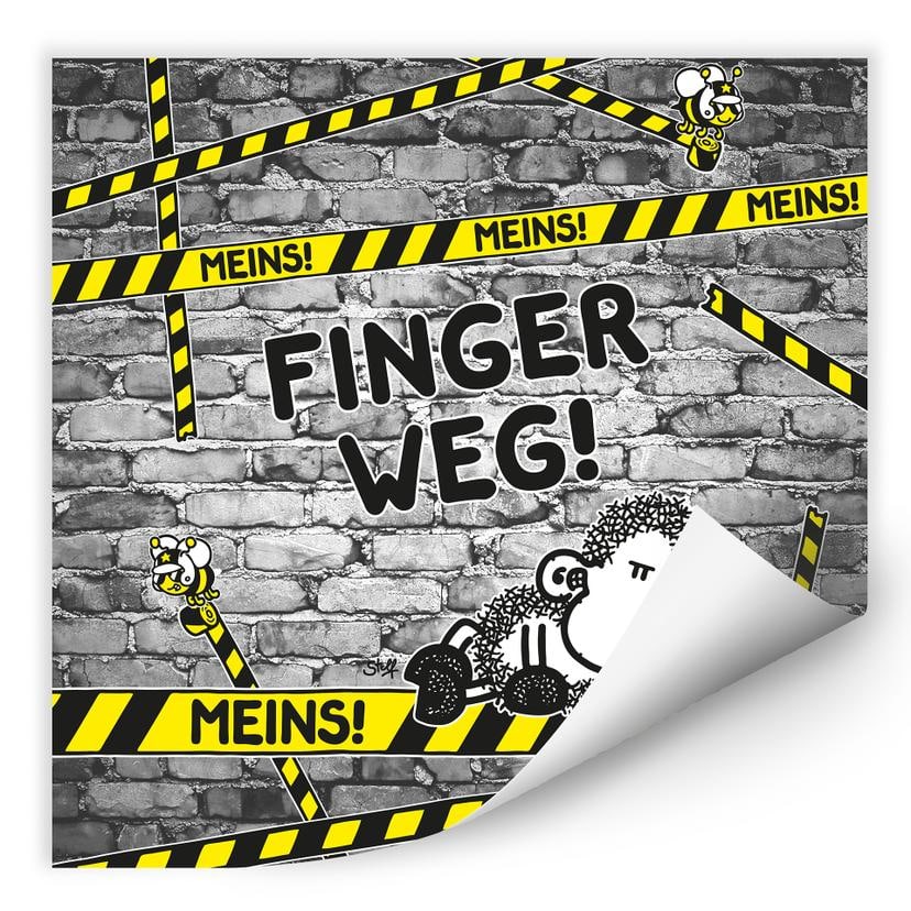 Wallprint W - sheepworld Finger weg! Meins!