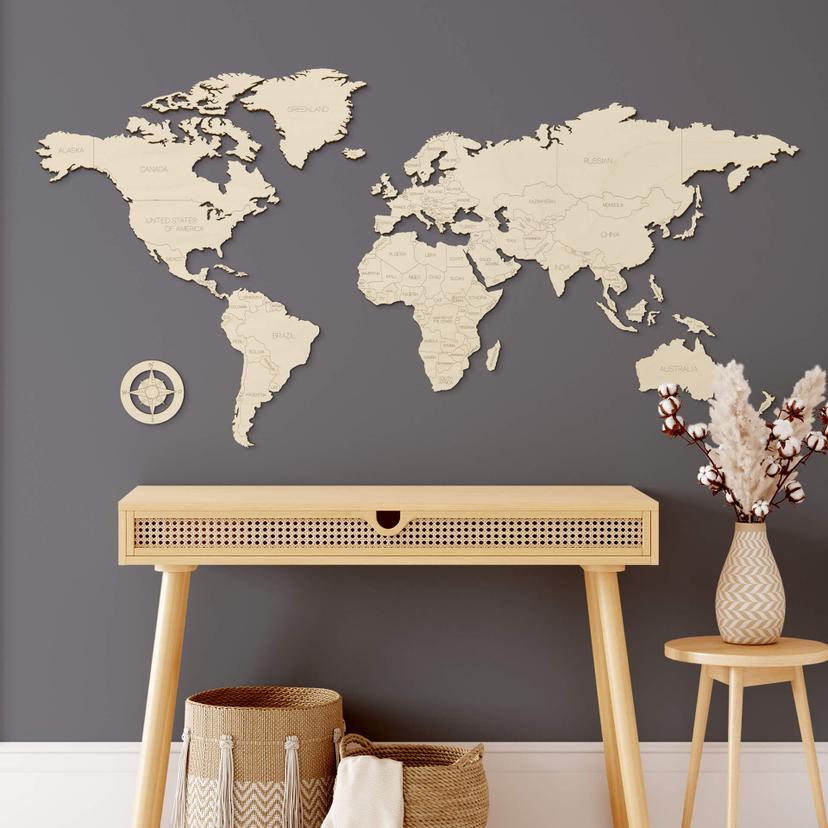 Décoration murale en bois - Placage peuplier - It's a Girl