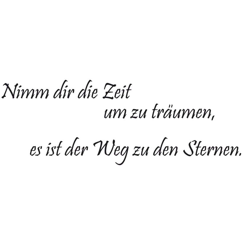 Wandtattoo Nimm dir die Zeit um zu träumen… 4 (2-farbig)