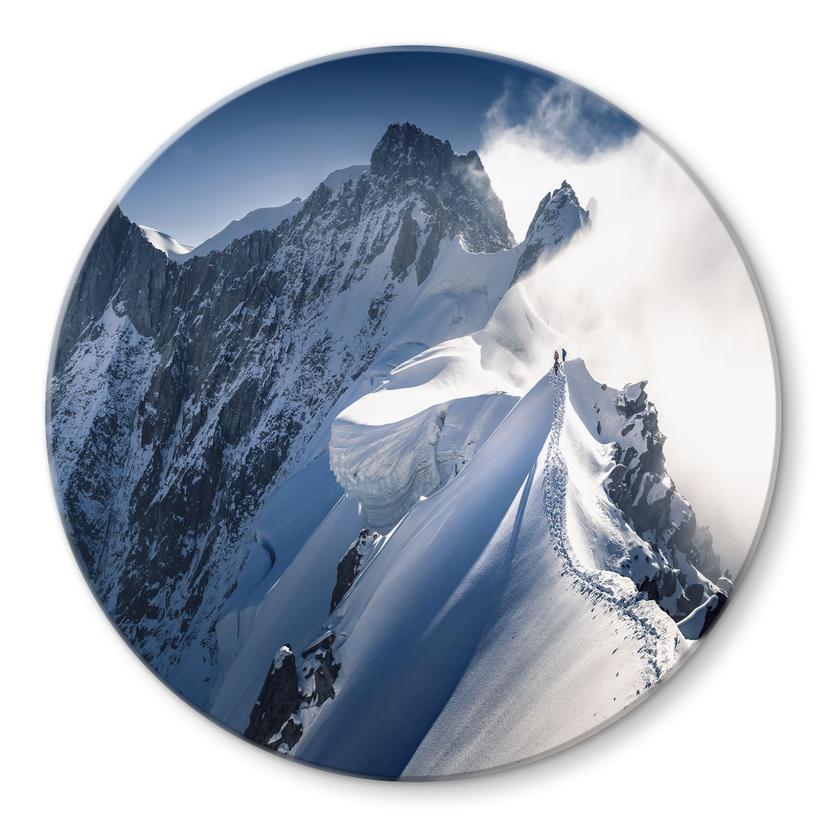 Glasbillede - Toppen af Mont Blanc - Nienartowicz - Runde