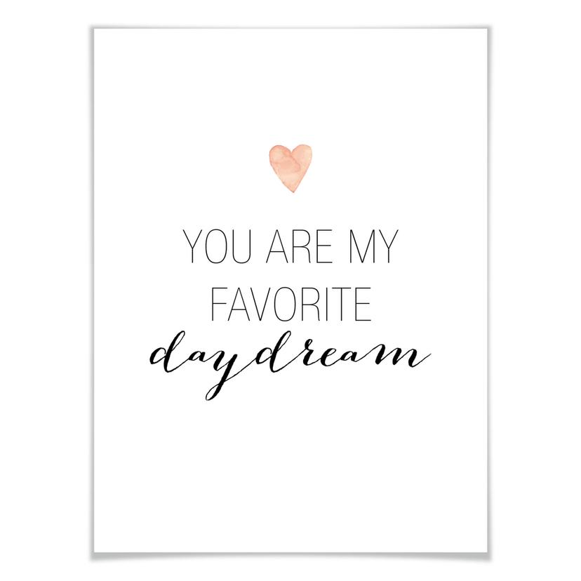 Poster Confetti & Cream - Du är min favoritdagdröm