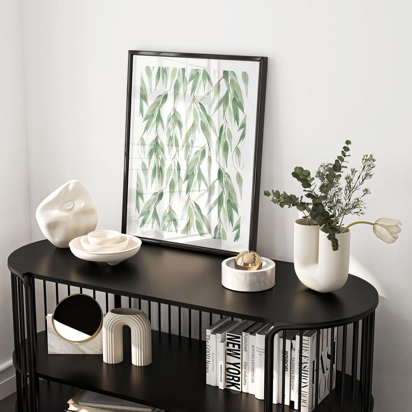 Poster grenar med gröna blad - UN Designs