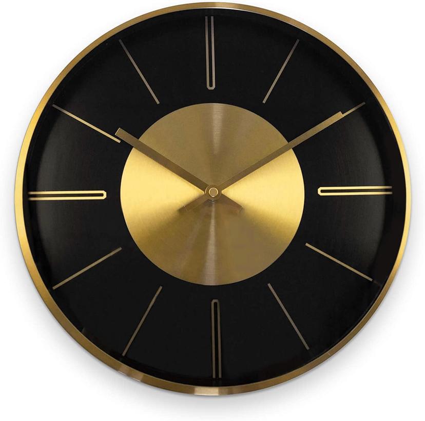 Moderne Wanduhr Aluminium Gold - Rund Ø30 cm