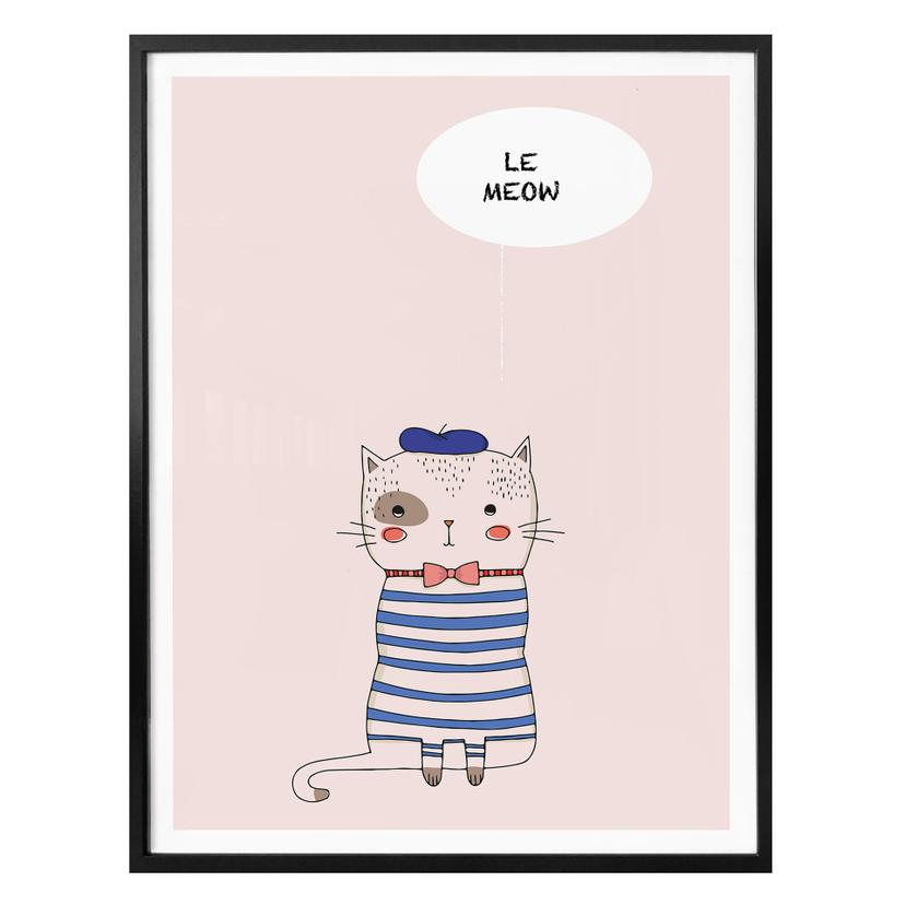 Poster Kubistika - Le Meow