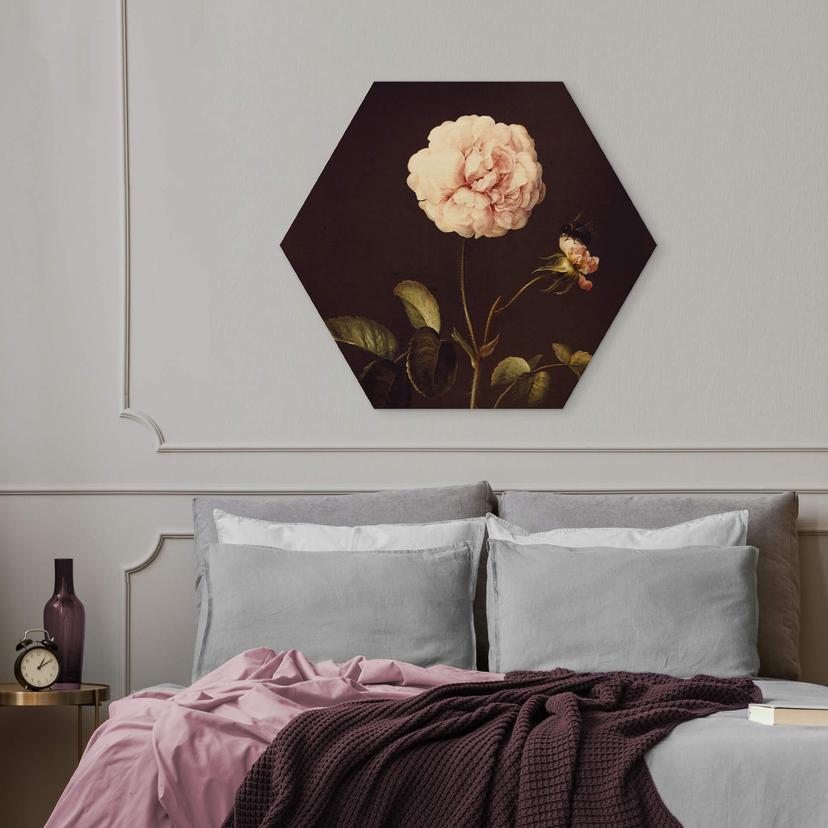 Esagoni in legno Dietzsch - Rosa con bombo