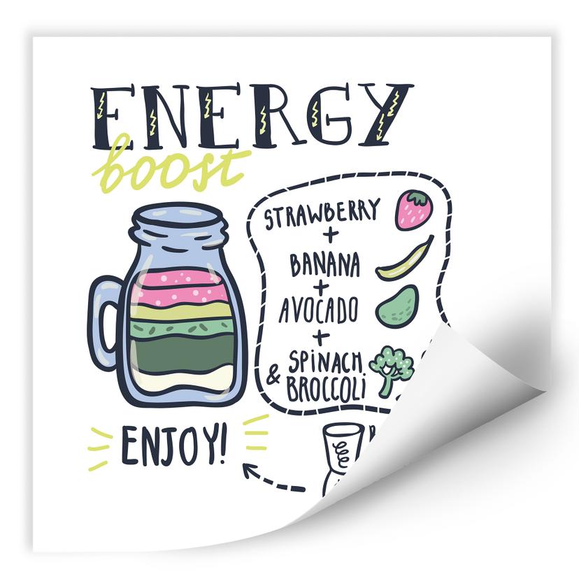 Zelfklevende Poster  Energy Boost