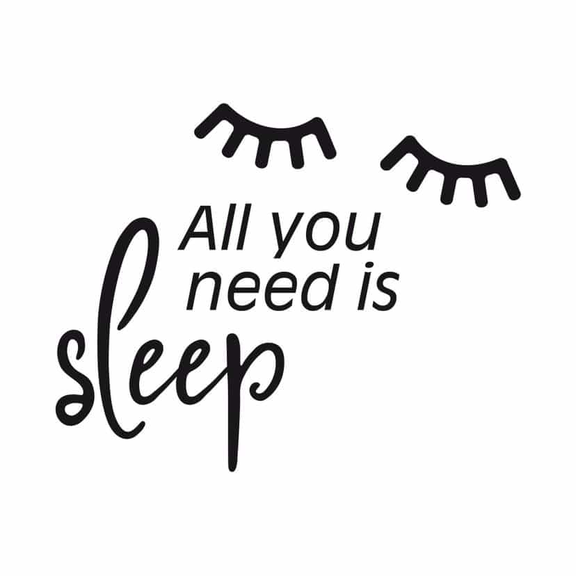 Adesivo murale - All you need is sleep