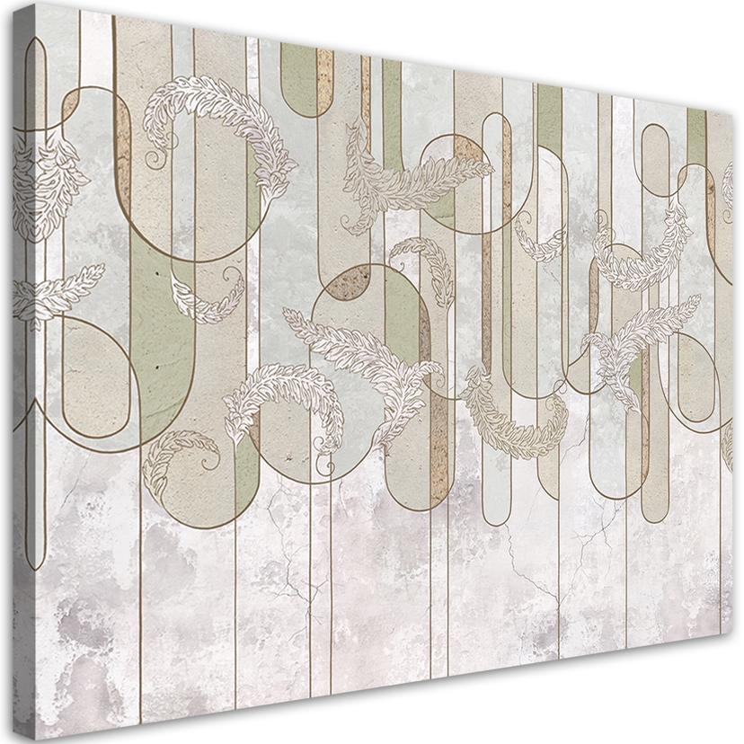 Canvasbillede, Scandi Boho Abstrakt i Beige