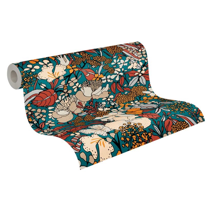 Architects Paper Floral Impression - Papier peint intissé jungle, multicolore