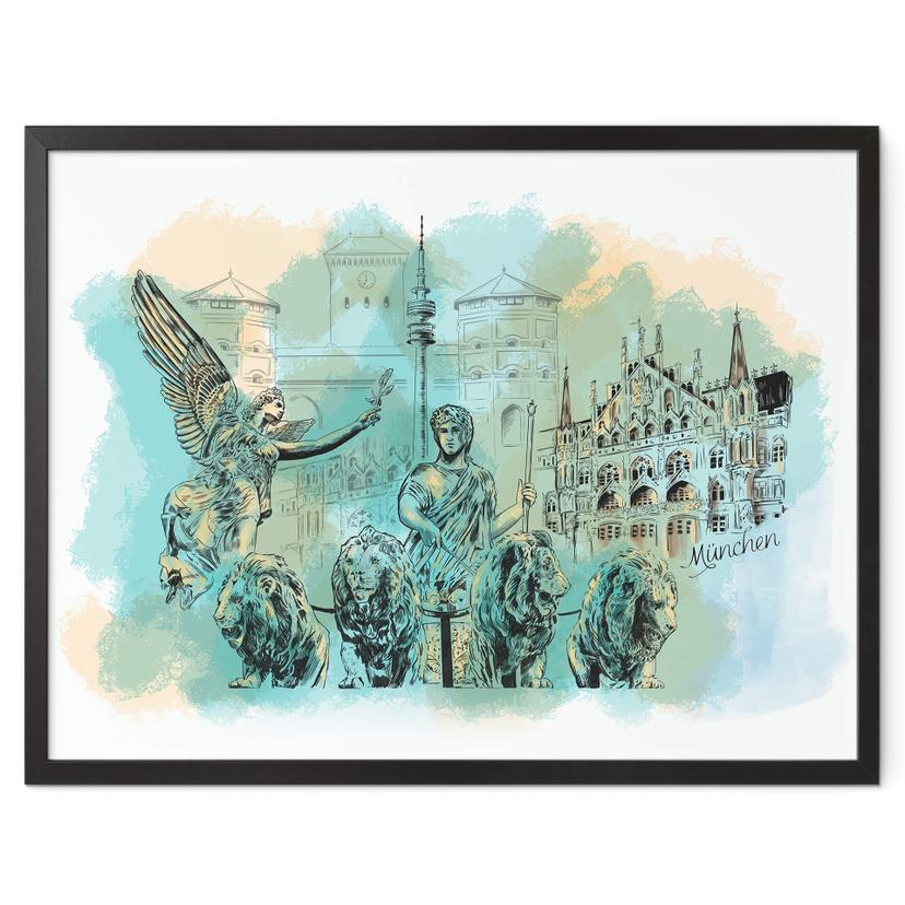 Poster München - Älska din stad