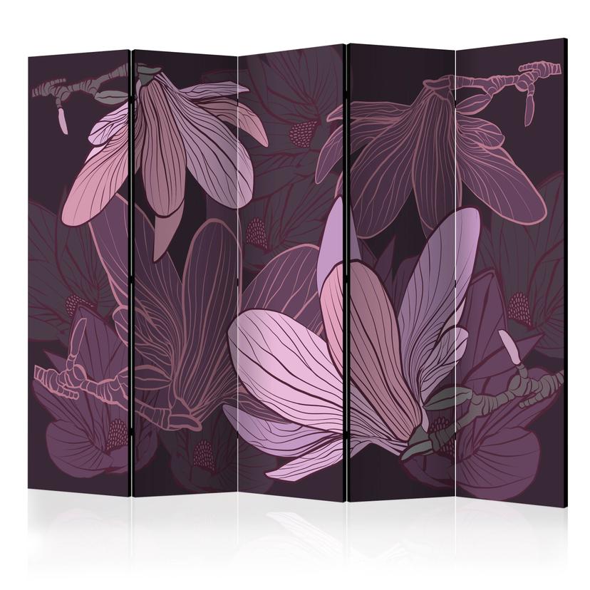 Divisorio per sala - Fiori da sogno, 3 pezzi