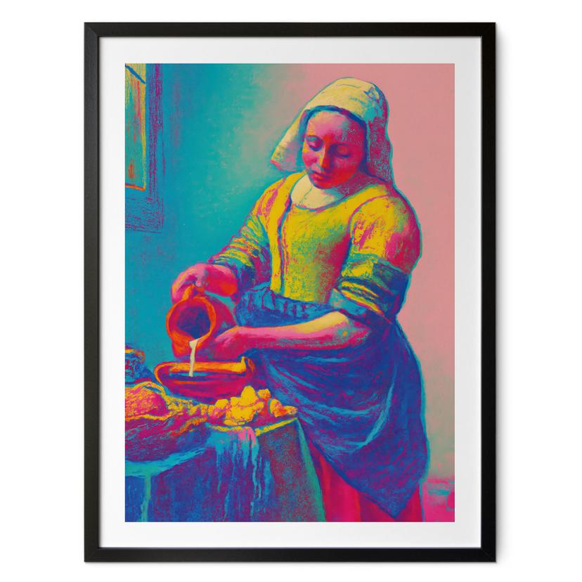 Plakat Milkmaid - Pop Art - Treechild