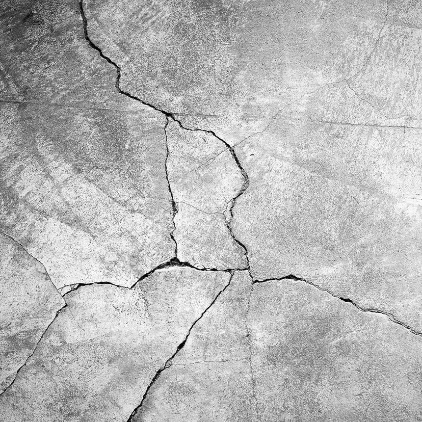 Carta da parati effetto cemento asfalto in grigio - Carta da parati in tessuto non tessuto Designwal