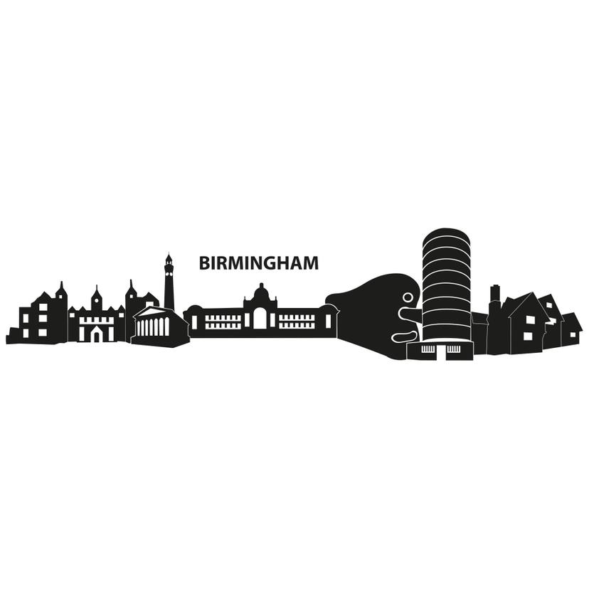 Adesivo murale - Profilo di Birmingham