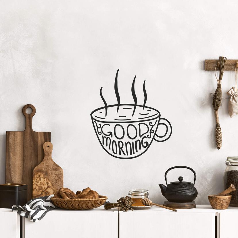 Good Morning Cup - wallsticker