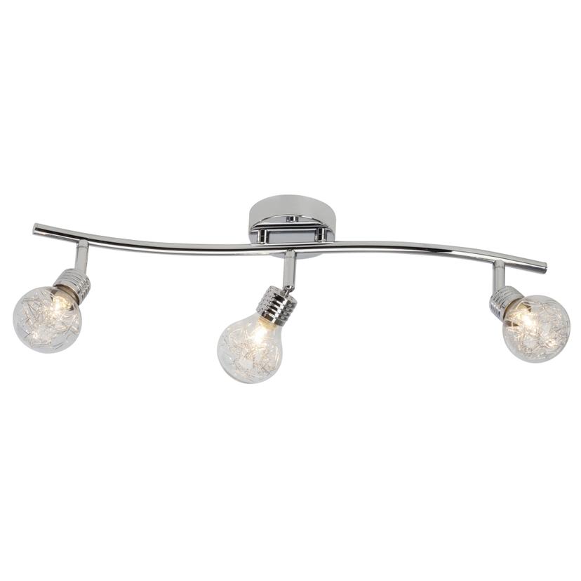 Spotrohr Cosima, metallic, 55 x 12 cm, Glas Strahler