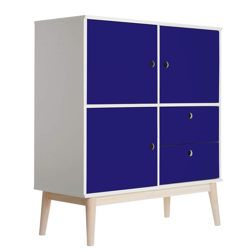 Pellicole per mobili - effen donkerblauw