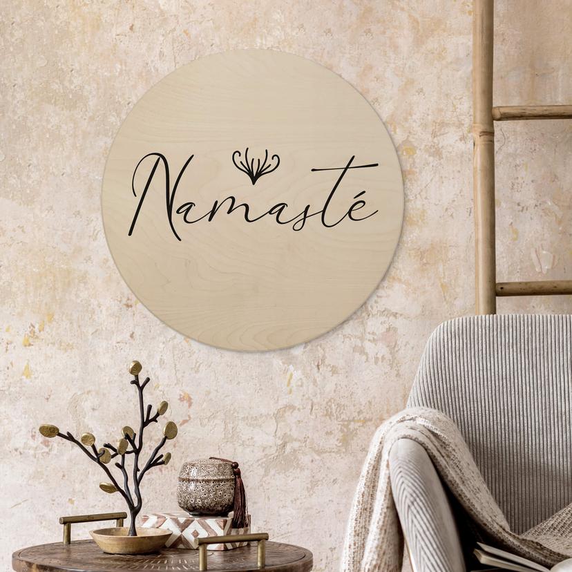 Stampa su legno Namasté