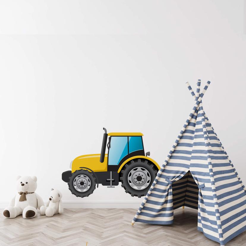 Muursticker Tractor