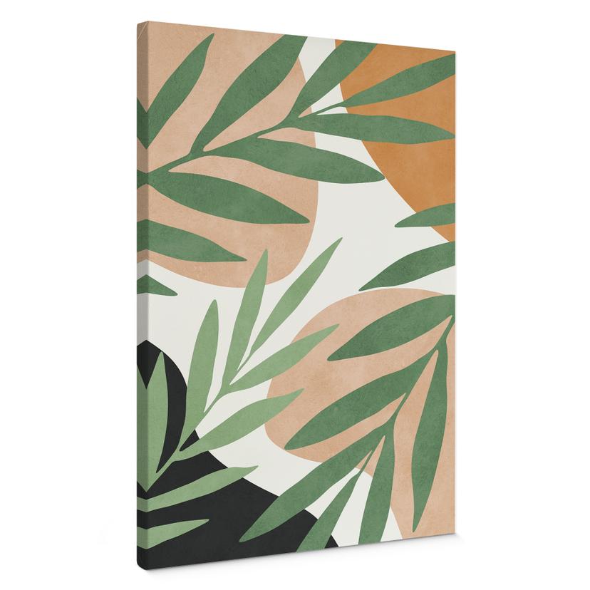 Canvasbillede Abstrakte grene i tropisk look - Costa