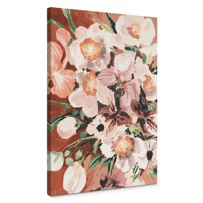Lærredsprint - Orkidéblomster - Zwara
