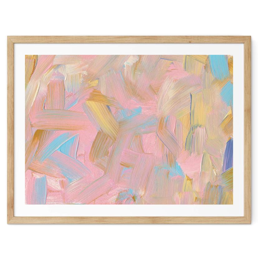 Póster uplusmestudio - Abstracto en rosa