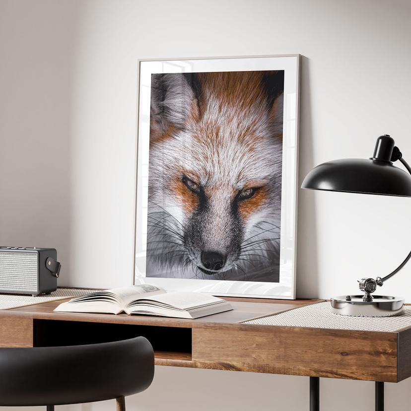 Poster ritratto animale volpe rossa - Nagi