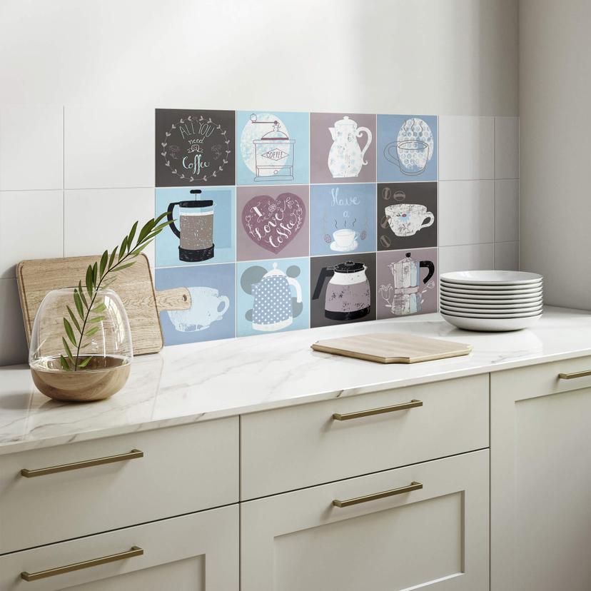 Sticker carrelage - Loske - Coffee Time
