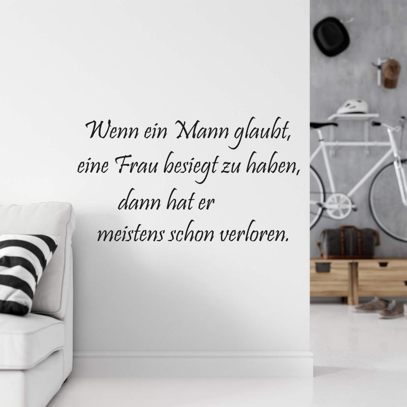 Wandtattoo Wenn ein Mann glaubt...