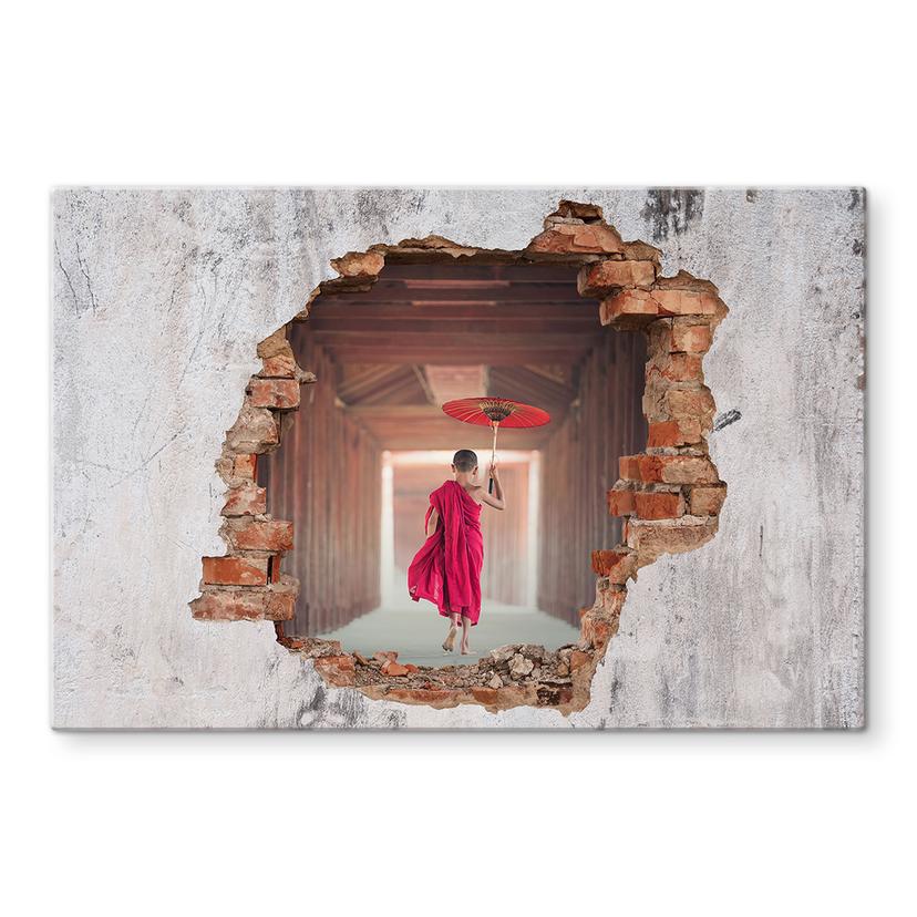 Pannello paraschizzi - effetto 3D –Ombrello rosso