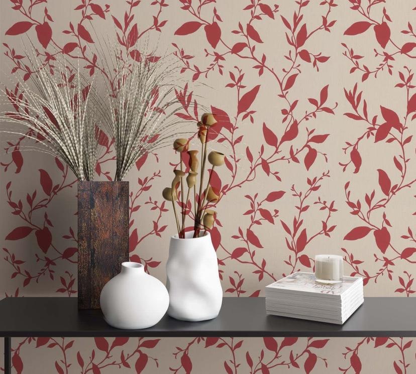 Vliestapete Floral Modern, Natur in Beige