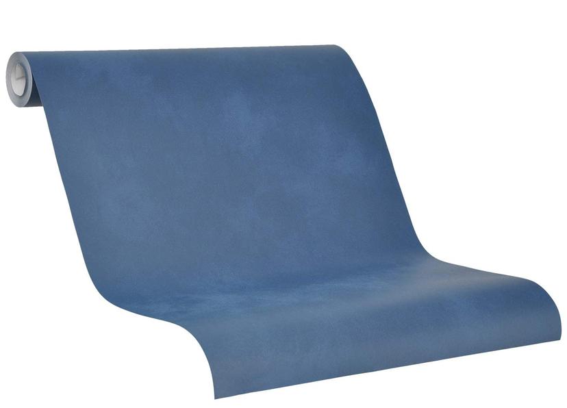 Vliestapete Uni Modern in Blau