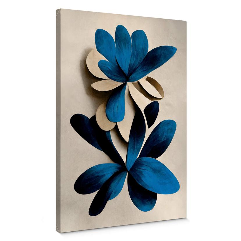 Lienzo Treechild - Loto azul